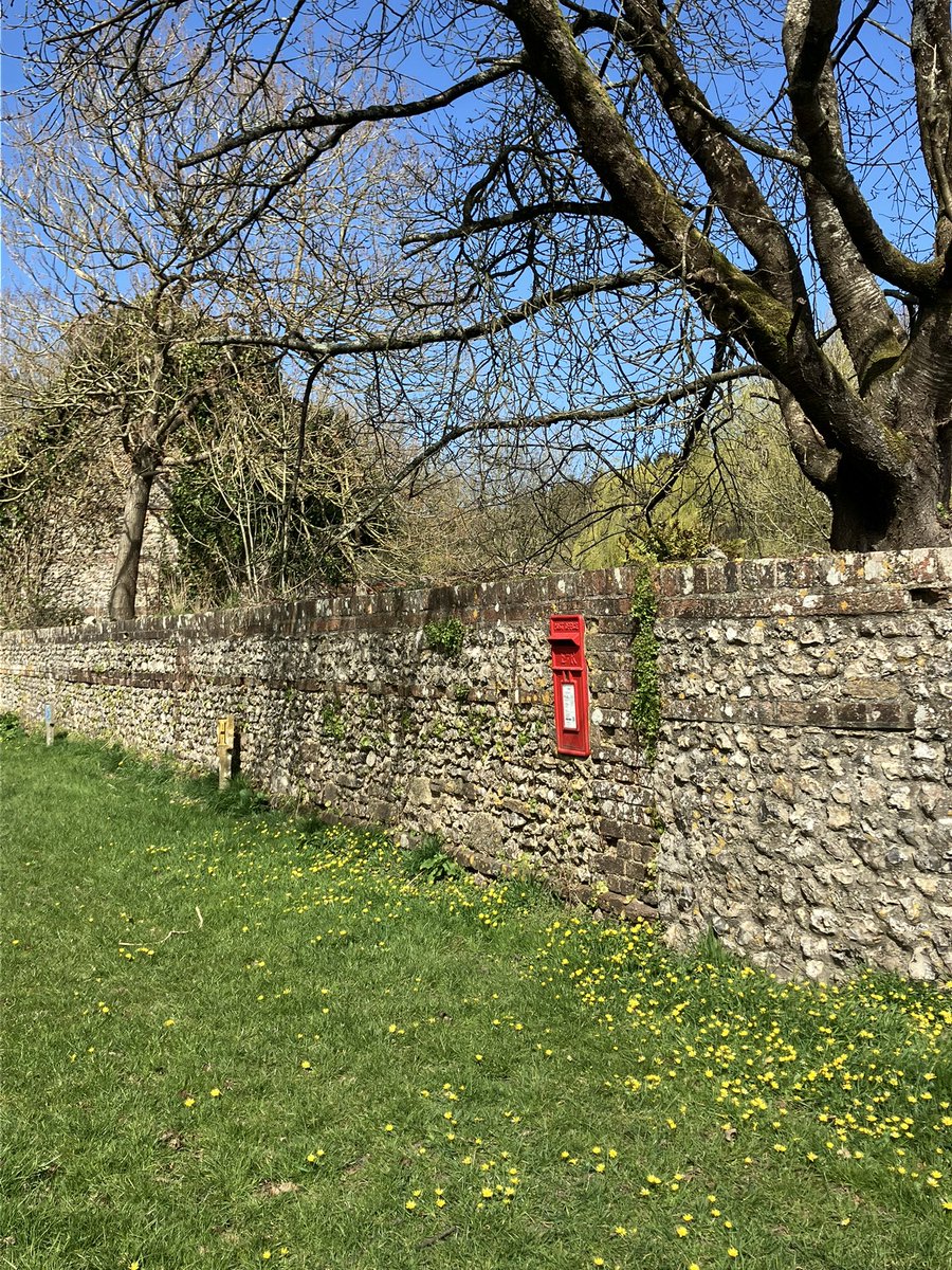 Gorgeous day in Winterborne Strickland in Dorset for #postboxsaturday