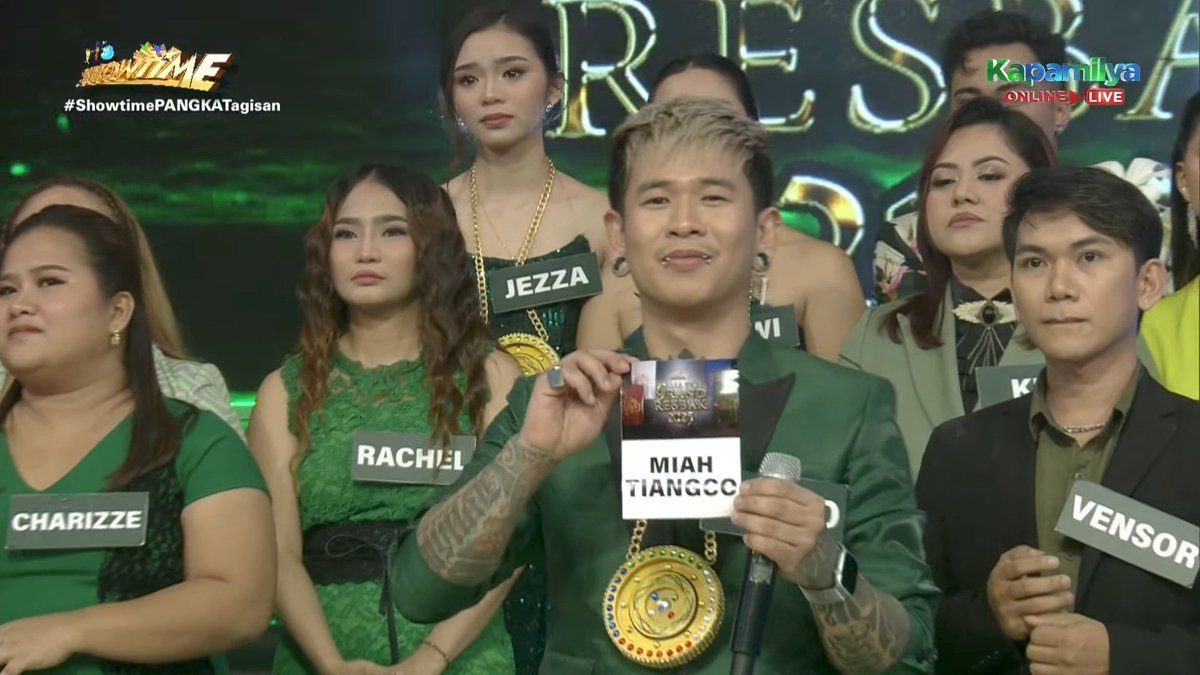 jmcarcoochie's tweet photo. Ang napili ng mga hurado para magpatuloy at mapapabilang sa PANGKAT AGIMAT ⛰️ ay si MIAH TIANGCO

#ShowtimePANGKATagisan
@TNTABSCBN @itsShowtimeNa https://t.co/yrU6Oslfd7
