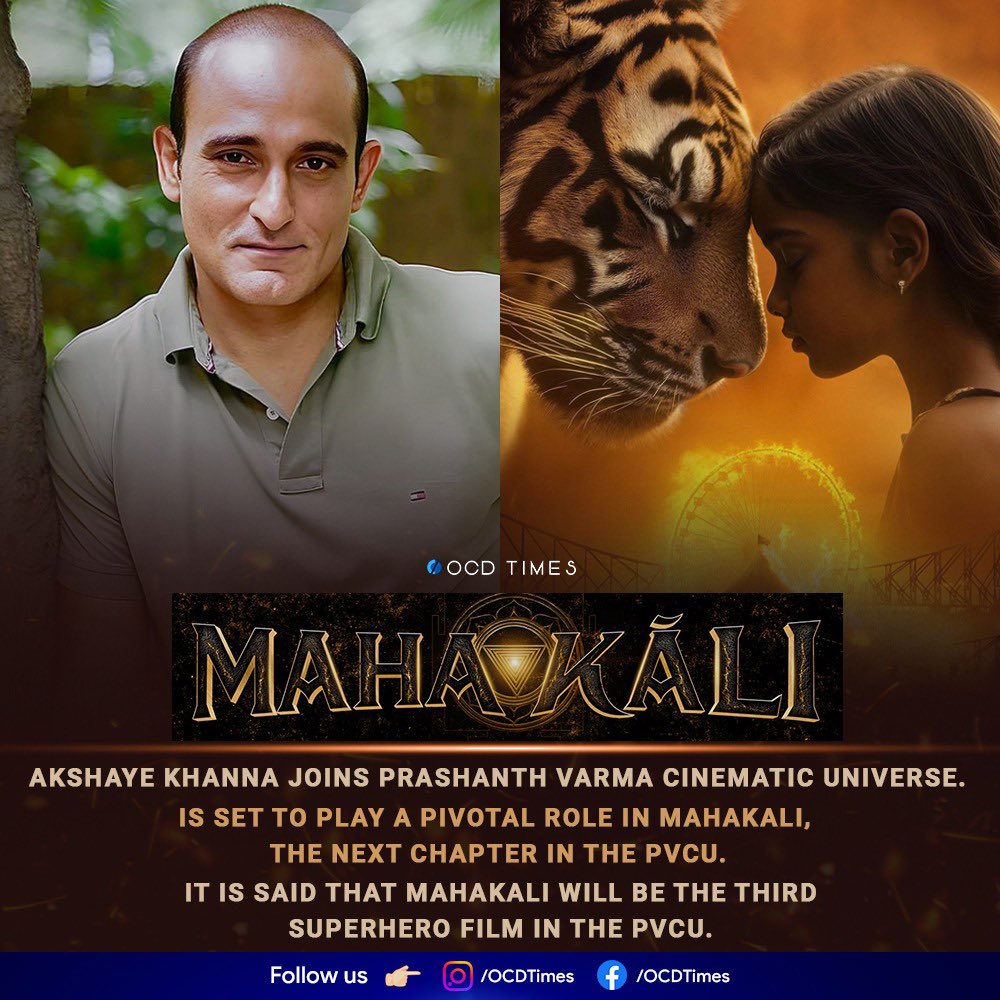ocdtimes's tweet photo. Presenting the rise of #MAHAKĀLI ⚜️ - an embodiment of Goddess Kali, the fiercest destroyer of evil.
.
Directed by #PujaKolluru
Presented by #RKDuggal
Produced by #RiwazRameshDuggal
.
#OCDTimes #PrasanthVarma #Hanuman #JaiHanuman #PVCU #PVCU2 #PVCU3 #PrassanthNeelCinematicUniverse