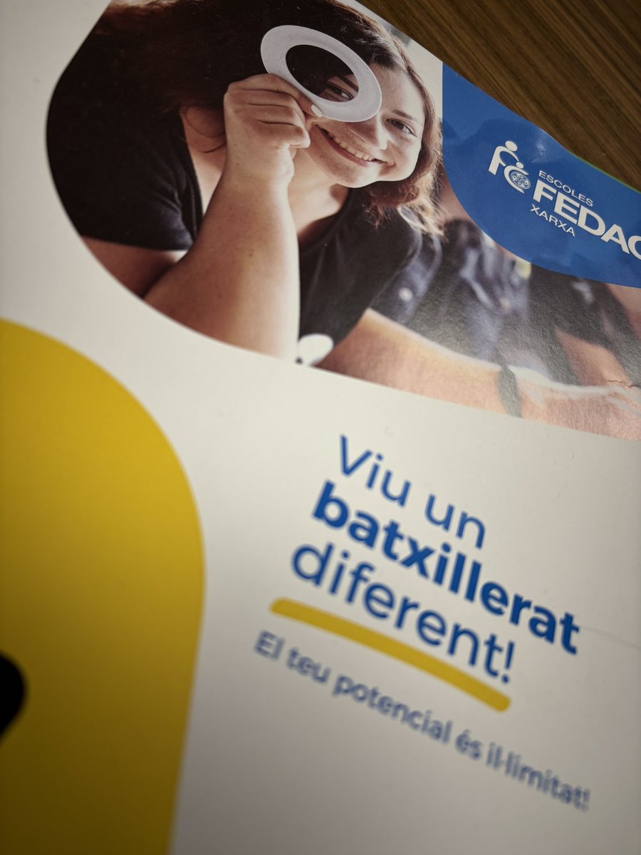 Som la teva escola! 
Viu un batxillerat diferent! 
#preinscripció #BAT #batdual #postobligatòria #passióxeducar 
<a href="/EscolesFEDAC/">Escoles FEDAC</a>