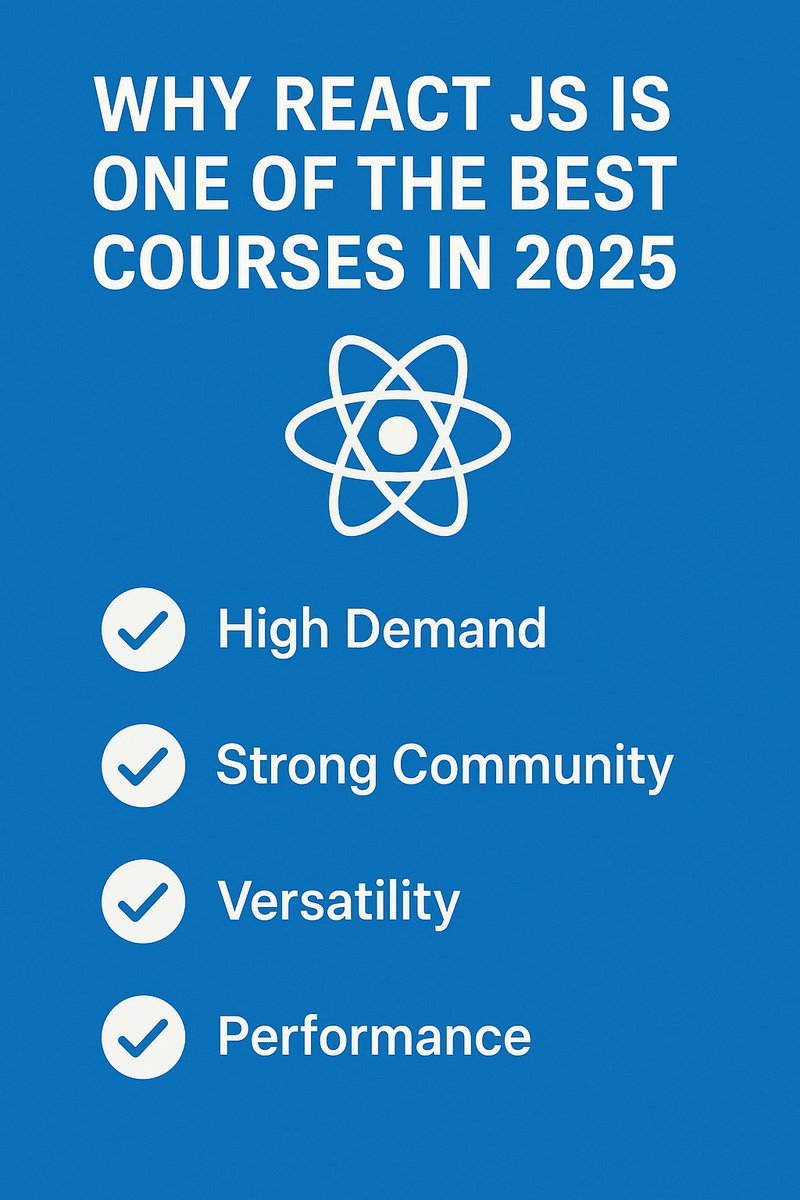 Reactmasters_'s tweet image. 👉 React JS is the most in-demand skill for building powerful, responsive, and real-time web apps.
✅ Easy to learn
✅ Backed by Facebook
✅ High-paying job opportunities
✅ Reusable components
✅ Massive community support
#react #reacttraininginhyderabad #jobs #interview