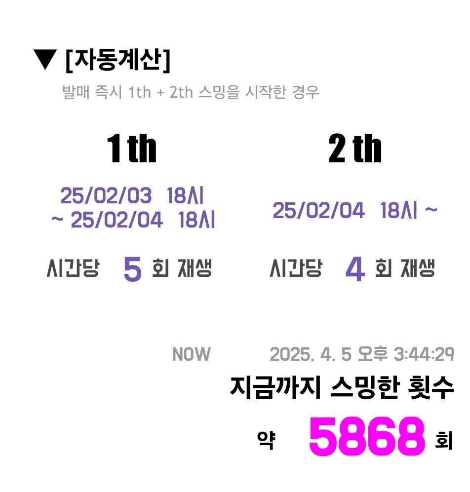 현재 Dash 정상 스밍수