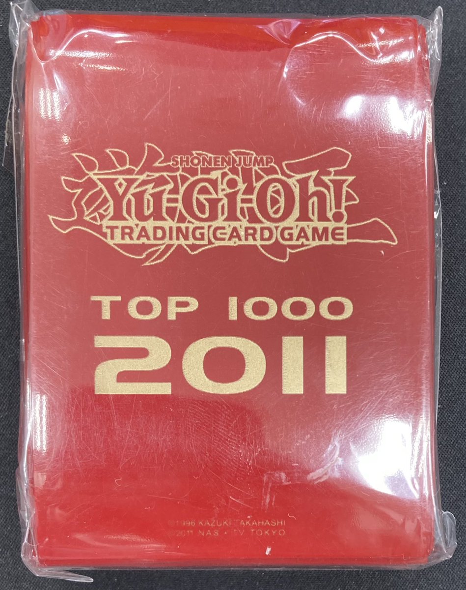 遊戯王 TOP1000 2011 赤 スリーブ 50枚 遊戯王 遊城十代 スリーブ 50枚