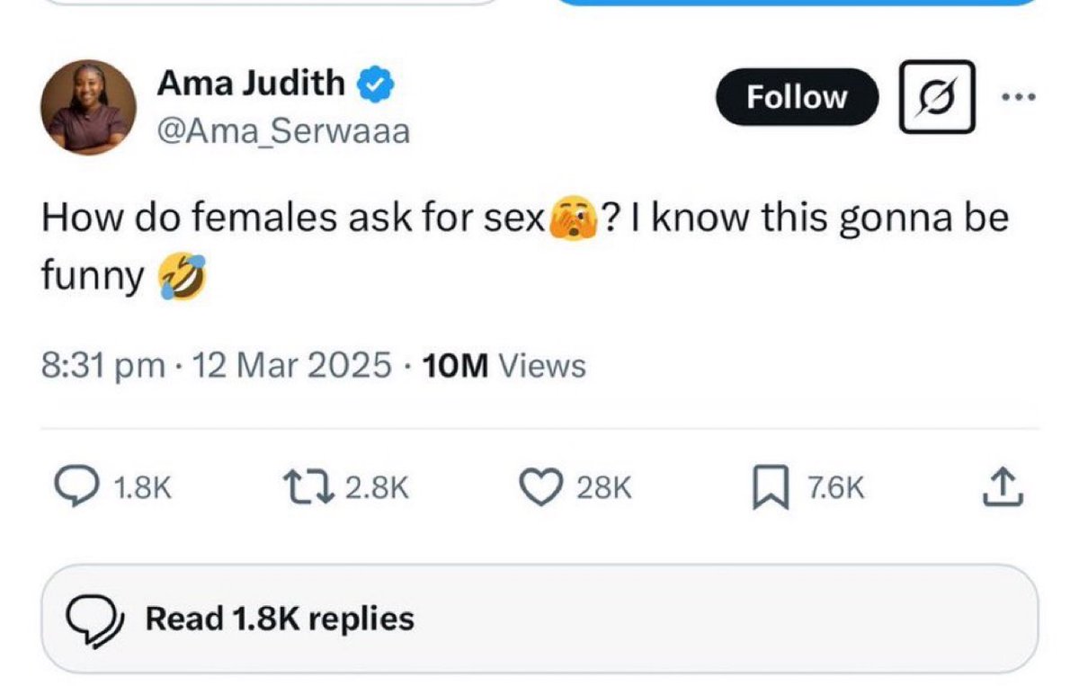 “How do females ask for sxx? 

Open thread😭😭🤣🤣🤣🤣