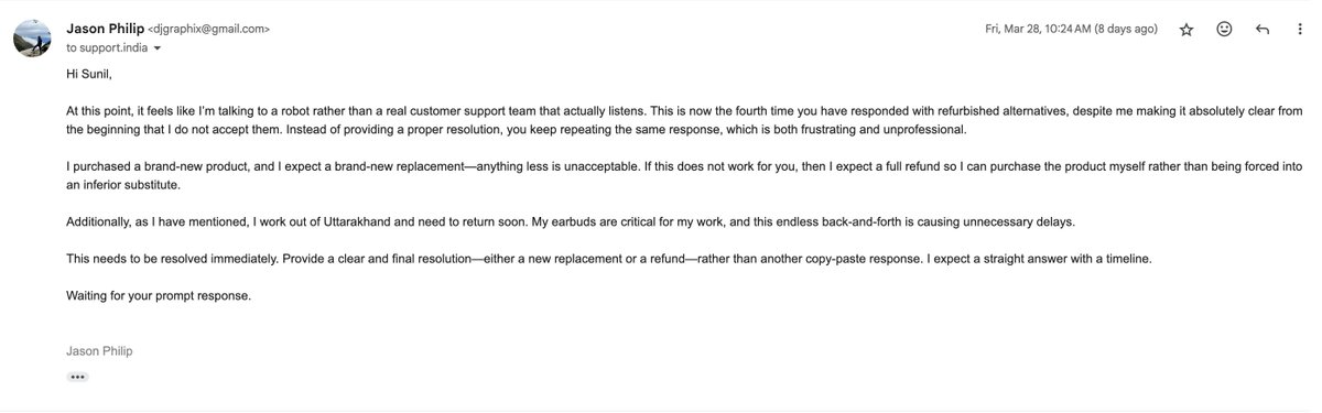 jphilart's tweet photo. In these screenshots, their warranty policies are a masterclass in how to disappoint customers. https://t.co/iTP5LhbSzR