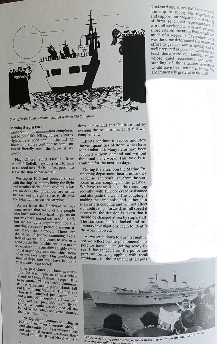 HMS Invincible War Diary - Monday 5 April 1982