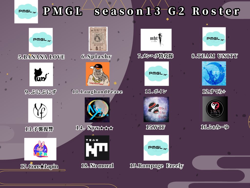 PMGL season13本日22時day2より開幕‼️
総合優勝はどのチームが勝ち取るのか🏆
応援よろしくお願いします🙇‍♂️
G1リーグ実況配信ネオくん→ tiktok.com/@neoneoneo0923…
G2リーグ実況配信ちあちゃん→ youtube.com/@chiaseed23g

#PMGL