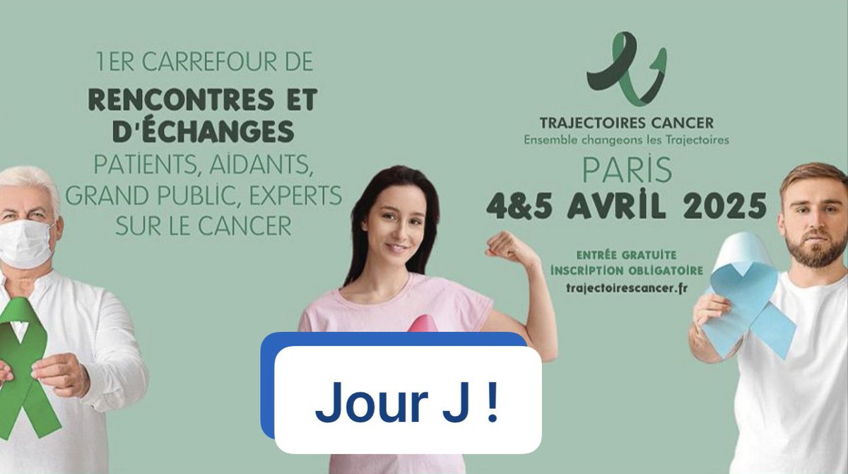 🎗️ C’est aujourd’hui !
CerHom aux Trajectoires Cancer 2025
Conférences, ateliers, témoignages…

Rejoignez-nous pour parler testicule, prostate, et bien plus encore …

👉 Entrée gratuite : trajectoirescancer.fr
#Cancer #TrajectoiresCancer #CerHom