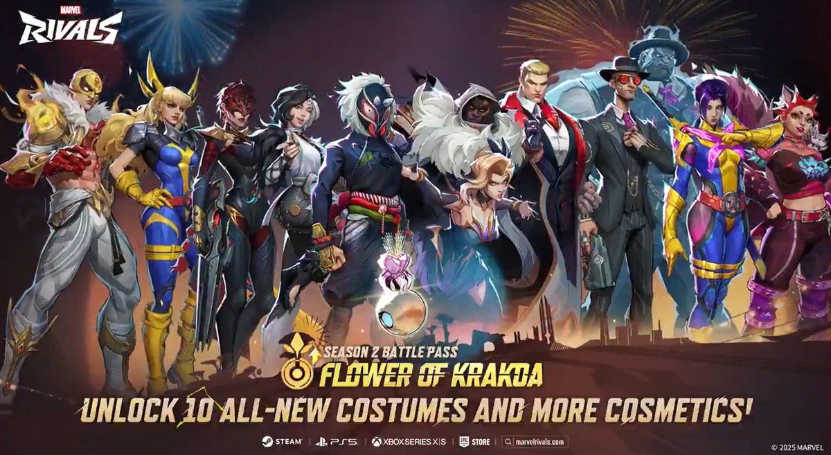 Marvel Rivals Alerts (@marvelrivalsalt) on Twitter photo 🔥 SEASON 2 BATTLEPASS GIVEAWAY🔥🥳
🖤We are giving away One Luxury Battlepass for Marvel Rivals!!🖤
To enter:
1️⃣Follow <a href="/MarvelRivalsALT/">Marvel Rivals Alerts</a>
2️⃣Like and Retweet
3️⃣comment "Krakoa"
Giveaway ends on Apr 11
#marvelrivals 🔥 SEASON 2 BATTLEPASS GIVEAWAY🔥🥳
🖤We are giving away One Luxury Battlepass for Marvel Rivals!!🖤
To enter:
1️⃣Follow <a href="/MarvelRivalsALT/">Marvel Rivals Alerts</a>
2️⃣Like and Retweet
3️⃣comment "Krakoa"
Giveaway ends on Apr 11
#marvelrivals