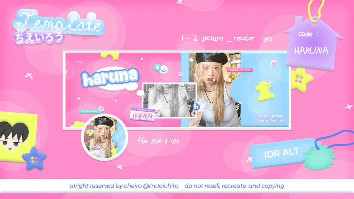 [ help rt? sankyuu! ] #zonauang #zonajajan

hi! aku mau < CLEARANCE SALE > template layout di bawah ini yah :o 🥢 price 105k only!! &amp;&amp; jangan lupa baca tncnya, cekie dOtt!! <🍣3