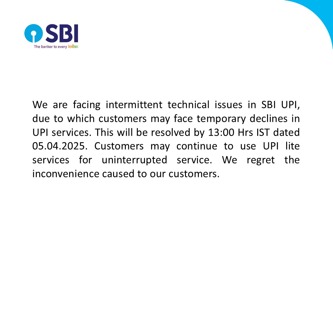 State Bank of India tweet media