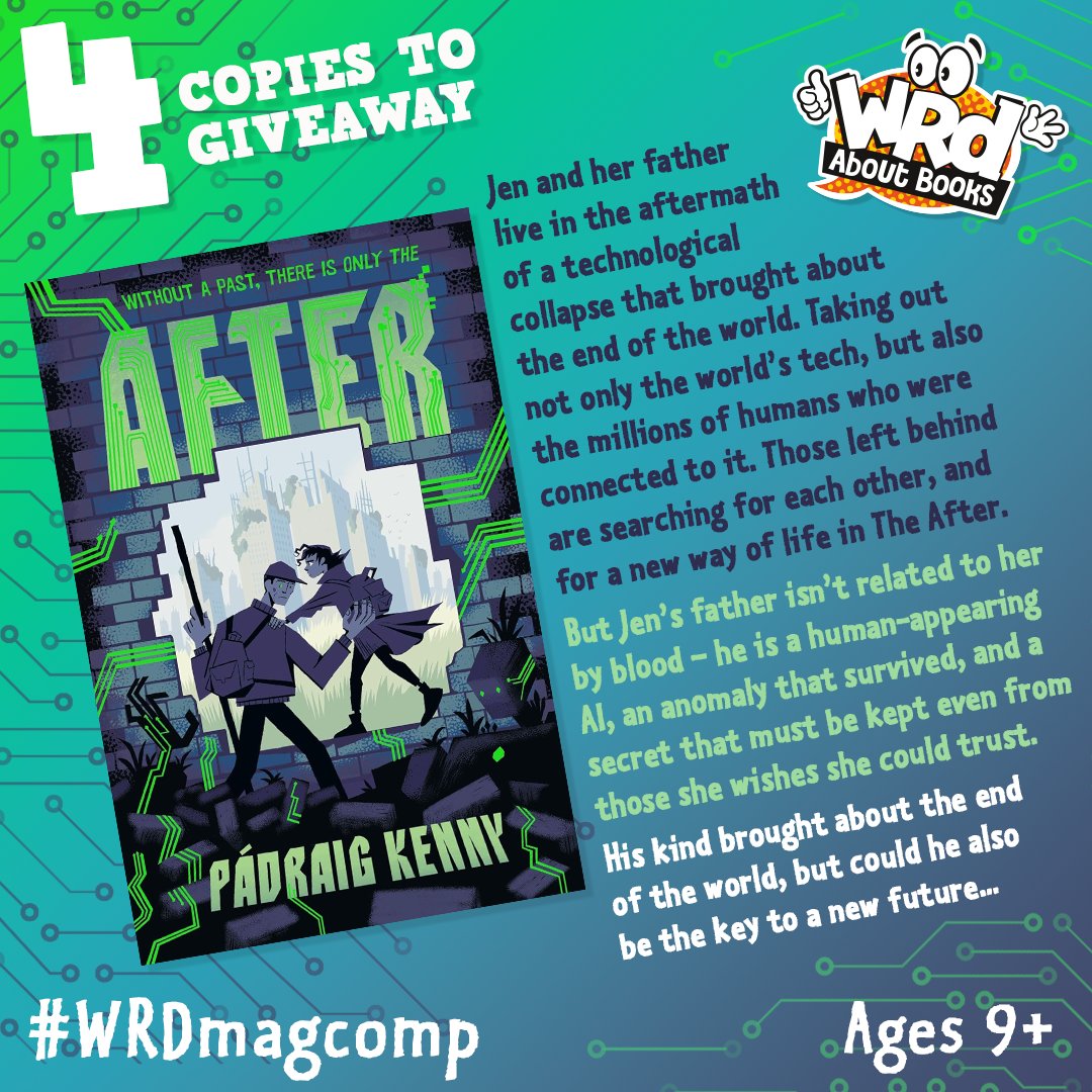 WRDaboutbooks (@wrdmag) on Twitter photo We have 4 copies of the super pacey, exciting #After by #PadraigKenny to #WIN!
In the aftermath of a world-wide technological collapse, could Jen’s human-appearing AI father be the key to a new future?
RT & Flw by Apr 11 to enter the draw
<a href="/WalkerBooksUK/">Walker Books</a> #WRDMagComp We have 4 copies of the super pacey, exciting #After by #PadraigKenny to #WIN!
In the aftermath of a world-wide technological collapse, could Jen’s human-appearing AI father be the key to a new future?
RT & Flw by Apr 11 to enter the draw
<a href="/WalkerBooksUK/">Walker Books</a> #WRDMagComp