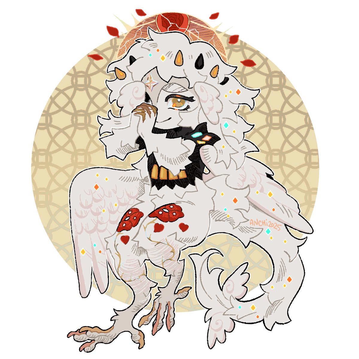 Browbird commission for <a href="/Lumensflower/">Goetia</a> with their oc Aria