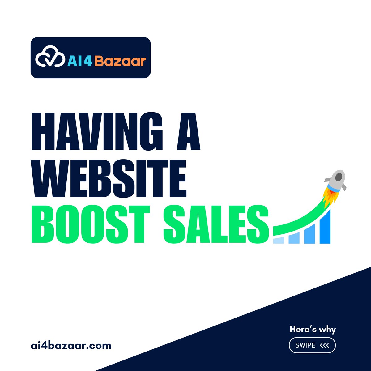 AI_4_Bazaar's tweet image. Did you know? Having a website can increase your sales by 30-50%!

Swipe through this quick guide to understand why going online is no longer optional — it’s essential for your business growth.

#ai4bazaar #website #websitedesign #smallbusiness #localbusiness #boostsales