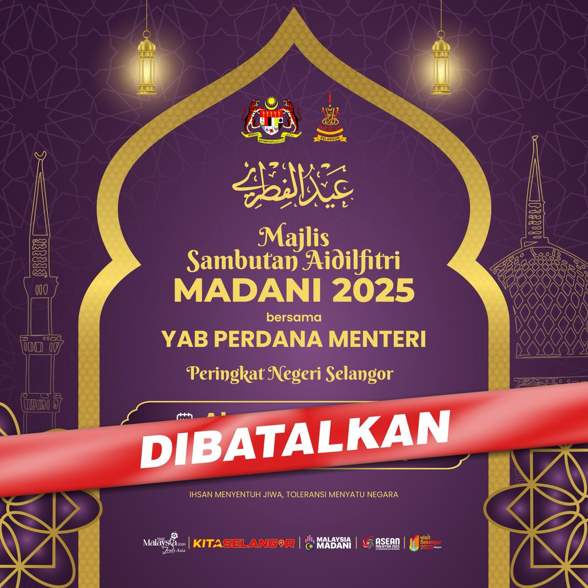 𝐑𝐔𝐌𝐀𝐇 𝐓𝐄𝐑𝐁𝐔𝐊𝐀 𝐀𝐈𝐃𝐈𝐋𝐅𝐈𝐓𝐑𝐈 𝐌𝐀𝐃𝐀𝐍𝐈 𝟐𝟎𝟐𝟓 𝐏𝐄𝐑𝐈𝐍𝐆𝐊𝐀𝐓 𝐍𝐄𝐆𝐄𝐑𝐈 𝐒𝐄𝐋𝐀𝐍𝐆𝐎𝐑 𝐁𝐄𝐒𝐎𝐊 𝐃𝐈𝐁𝐀𝐓𝐀𝐋𝐊𝐀𝐍

Setelah mendapat perkenan DYMM Sultan Selangor, Sultan Sharafuddin Idris Shah Alhaj serta