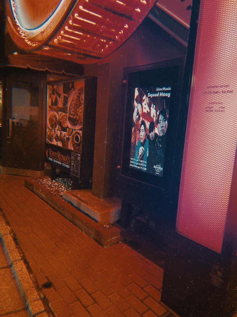 SquadHaag's tweet photo. 2024 10/9  Hard Rock Caffe ROPPONGI

#tokyo #live #music #tokyomusicscene #artist #art #picture
#photo #東京 #アーティスト #ライブ #写真　#squadhaag https://t.co/mRtHbETwNE