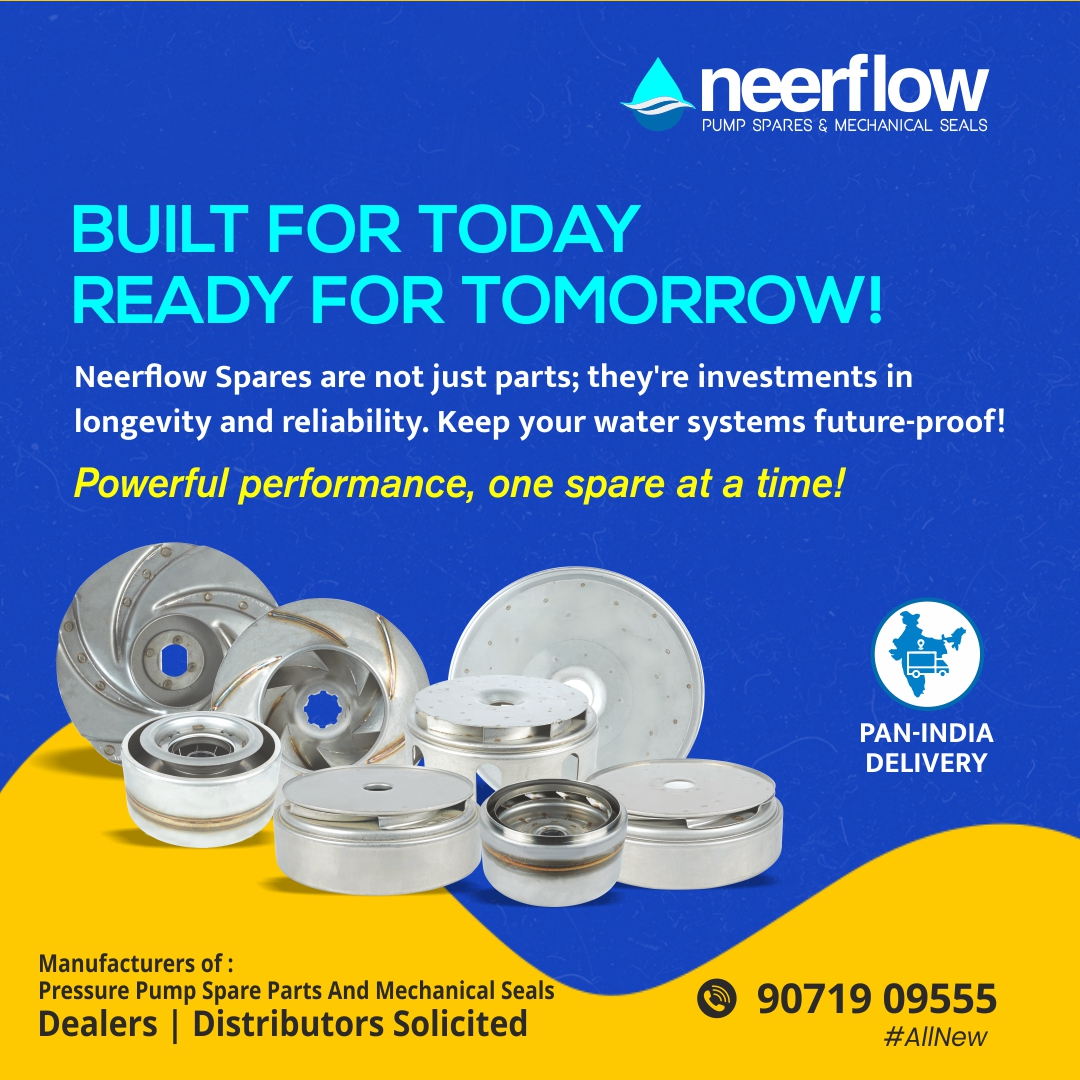 Neer_flow's tweet image. Neerflow Spares are not just parts; they&apos;re investments in longevity and reliability. Keep your water systems future-proof!
Powerful performance, one spare at a time!
Visit us at:
🌐 neerflow.com

#spareparts #spare #submersiblespareparts #pumpspareparts #neerflow