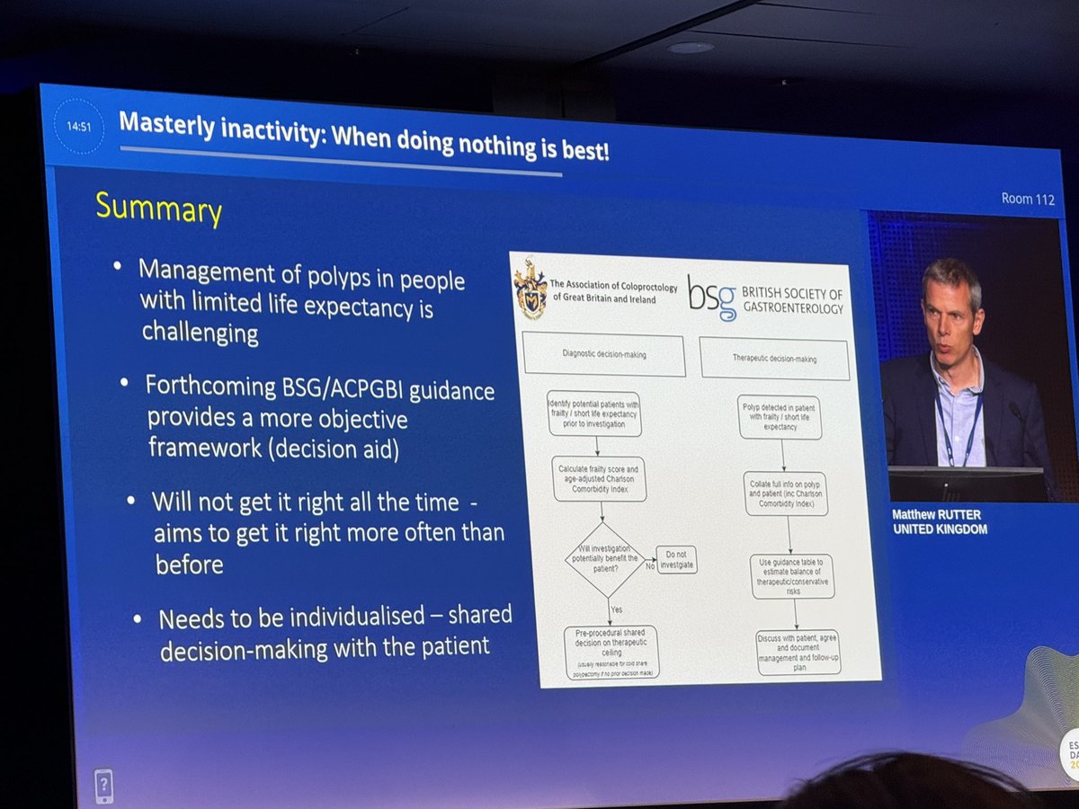 Mo Thoufeeq (@thoufeeqmo) on Twitter photo Great talk on “
Less is more” !
To avoid “ unnecessary “ colonic polypectomy. Prof Rutter <a href="/ESGE_news/">ESGE</a> <a href="/BritSocGastro/">BSG</a> . <a href="/BSGTrainees/">BSG Trainees</a> <a href="/JAG_Endoscopy/">JAG Endoscopy</a>
Hopefully this will be game changer! Great talk on “
Less is more” !
To avoid “ unnecessary “ colonic polypectomy. Prof Rutter <a href="/ESGE_news/">ESGE</a> <a href="/BritSocGastro/">BSG</a> . <a href="/BSGTrainees/">BSG Trainees</a> <a href="/JAG_Endoscopy/">JAG Endoscopy</a>
Hopefully this will be game changer!