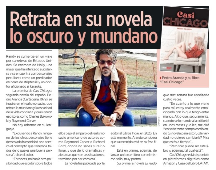 Con motivo del segundo aniversario de la publicación de CASI CHICAGO, estuve charlando con los amigos de <a href="/elnorte/">EL NORTE</a> de México. Siempre es un privilegio aparecer en un medio de tal calibre. Eternamente agradecido, y... ¡Viva México, cabrones! 🇲🇽

#casichicago