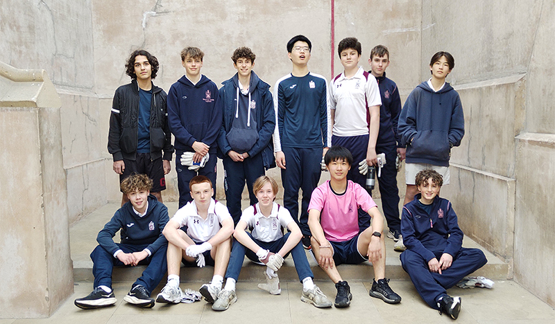 The U15 National Eton Fives Championships, held at Shrewsbury School, saw 12 Carthusians compete, with two pairs emerging victorious in their respective Plate competitions 🏆