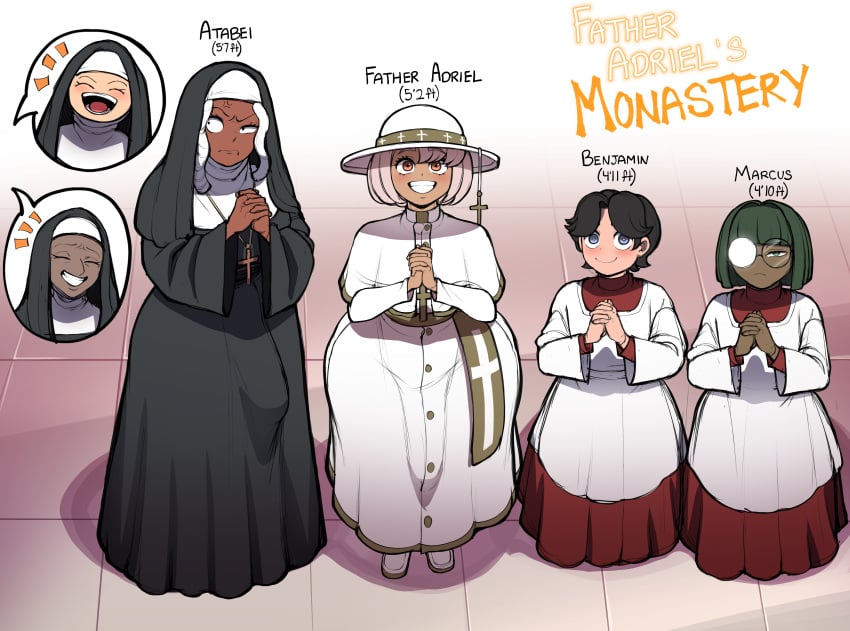 ( ✝️ ) “ ugh. . . How long do I have to keep doing this. . . 💢 ”

sister atabei. . . An agent undercover that is currently disguising as a nun. . .

Let's just say that it's not really working out for her in the best interest. . .