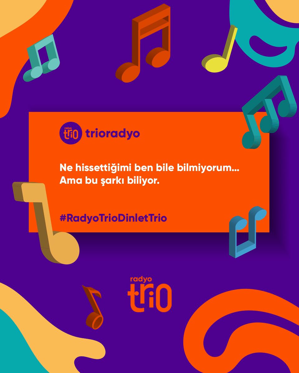 Ne hissettiğimi ben bile bilmiyorum… ama bu şarkı biliyor... 🎶
Beni benden daha iyi anlatıyor dediğin şarkıyı soruyoruz!👇🏻
.
.
#RadyoTrioDinletTrio #SeninleAynıFrekansta