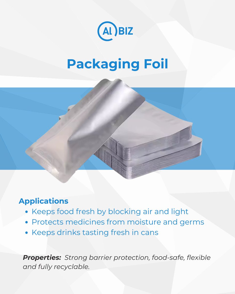 AL Biz (@alcircleb) on Twitter photo Find the right aluminium foil for your business needs on our B2B marketplace.
Automotive Foil: alcirclebiz.com/product/catego…
Industrial Foil: alcirclebiz.com/product/catego…
Packaging Foil: alcirclebiz.com/product/catego…
Or
Connect:
📞 Call us: +91 81001 08283
📧 Email Us: info@alcirclebiz.com Find the right aluminium foil for your business needs on our B2B marketplace.
Automotive Foil: alcirclebiz.com/product/catego…
Industrial Foil: alcirclebiz.com/product/catego…
Packaging Foil: alcirclebiz.com/product/catego…
Or
Connect:
📞 Call us: +91 81001 08283
📧 Email Us: info@alcirclebiz.com