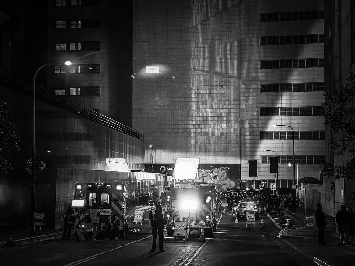 H50Europe's tweet image. Credit to crew member on IG Here we are working late into the night….me and a few of the other crazies I work with! / The first pic is from last night, the other two pics are from March 👍🫶 #911onABC #911season8 
#local80 #bbgrip