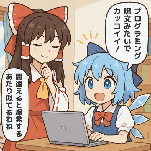 個人開発者の呪文は、無限の世界を創り出す力。
#ゲーム作る霊夢 