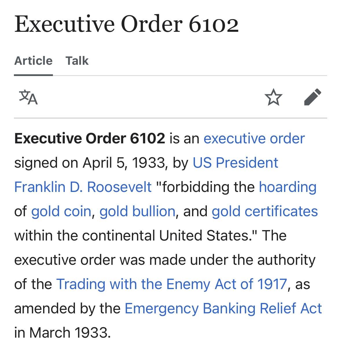 CryptooIndia's tweet image. Satoshi Nakamoto listed April 5, 1975, as his birthday.
Some theorize that the date referenced April 5, 1933, when the US banned private gold ownership via Executive Order 6102.
Today he turns 50, happy birthday Satoshi! 🧡🎉