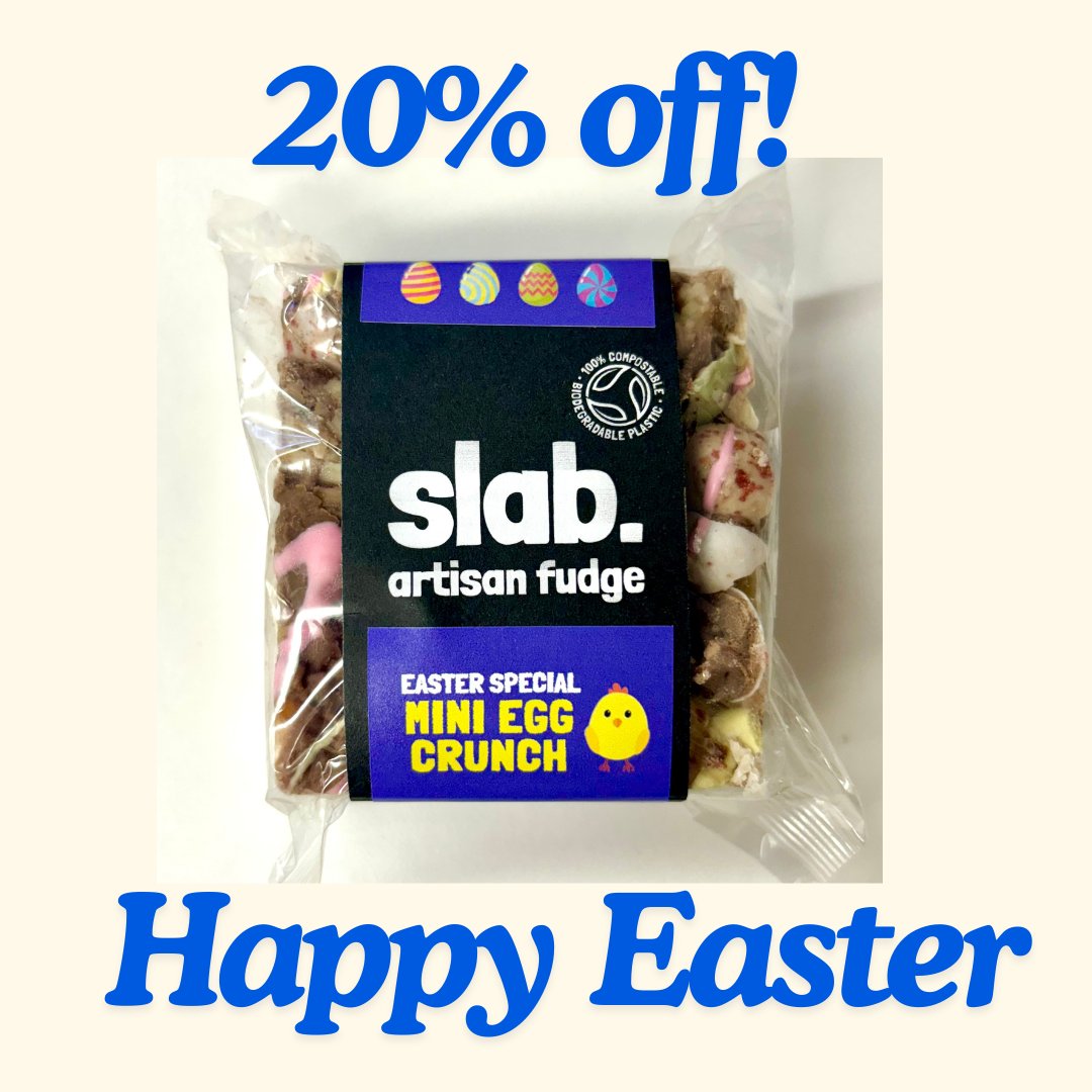 20% off everything! 🐣
Don’t Over-egg it this Easter…

Easter is approaching… and this weekend we’re offering 20% off everything site-wide!

Why not try our Easter ltd edition Mini Egg Crunch? 🤤

Available until midnight Monday 7th when you enter the code 20OFF at checkout.