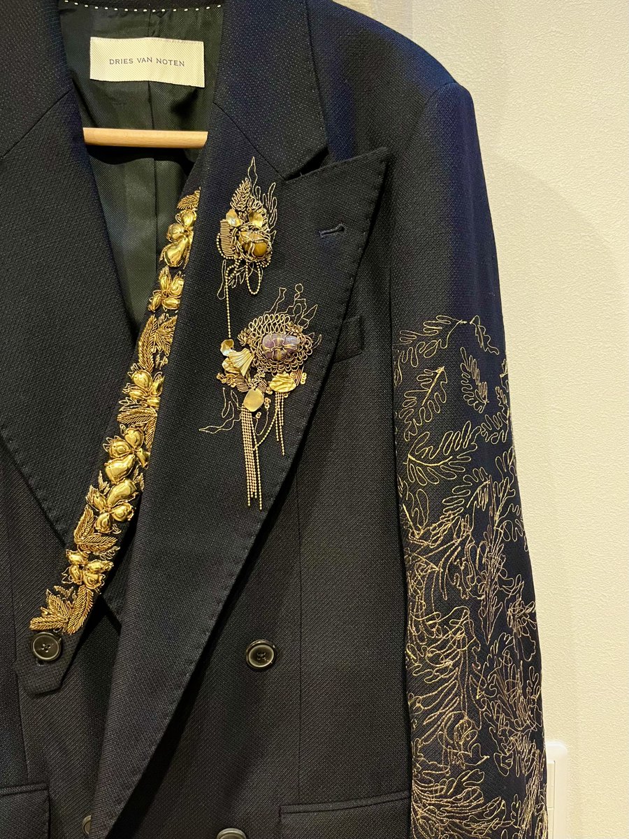 ☆DRIES VAN NOTEN☆ 花柄ジャガードエレガントリネンブレザー♪ もってぃ。 on X: