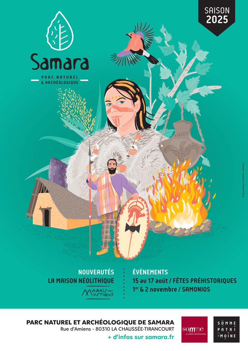 [✨Ouverture✨] La saison 2025 est lancée !!! Le parc de Samara vous accueille tous les jours de 10h à 18h pendant les vacances scolaires de la zone B !

➕ d’infos et programme des visites et animations : samara.fr

#sommepatrimoine #samaraparcarcheologique #samara