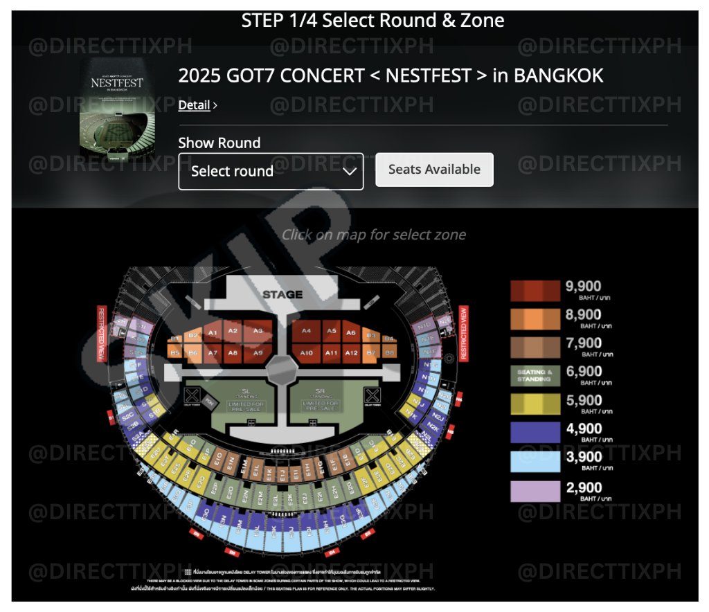DirectTixPH's tweet photo. 📣Successfully bypassed the queue in LESS THAN 1 MINUTE for the GOT7 Concert in Bangkok global sale!

🧾 Check out our proofs if you’re interested in our future services: #DirectTicketsPH_proofs

#GOT7_NESTFESTinBKK #GOT7_NESTFEST https://t.co/NZfeTufvRi