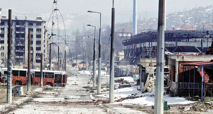 On this day 33 years ago, the Siege of #Sarajevo by the Serb aggressor forces began. It was the longest siege of a capital city in the modern warfare lasting 1,425 days. More than 11,500 Sarajevans, out of them 1,600 children, were killed. #WeRemember #NeverForget