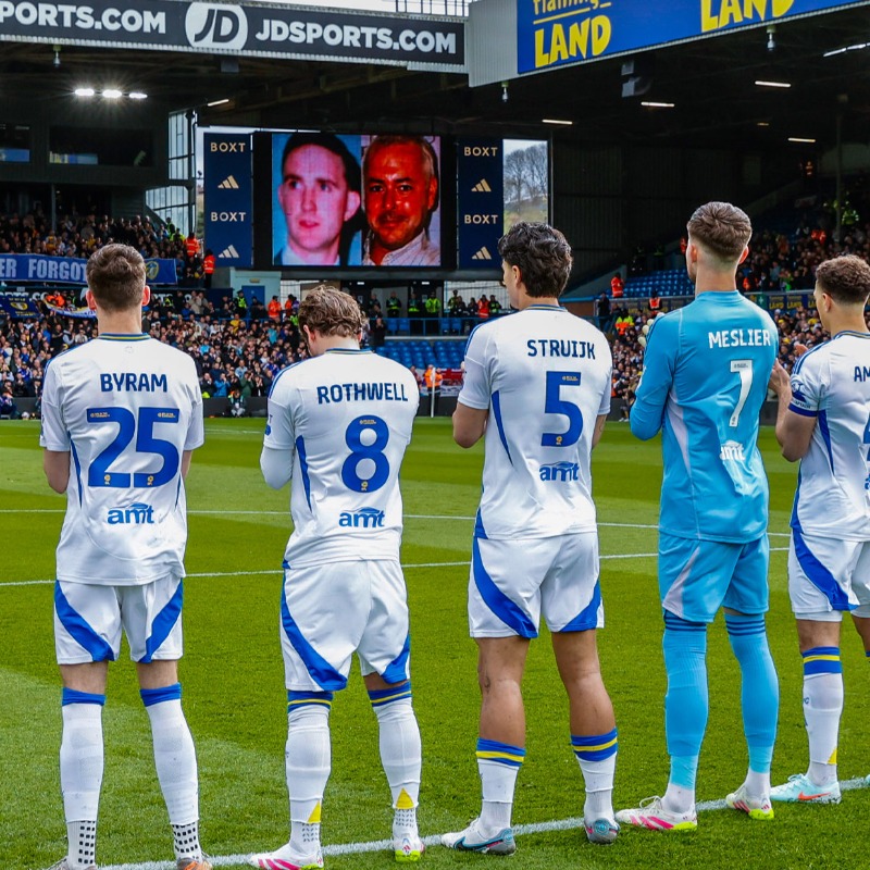 LUFC's tweet photo. 🤍 No one should ever go to a football game and not return home. 25 years ago, we tragically lost Christopher Loftus and Kevin Speight. They will forever be in our hearts.