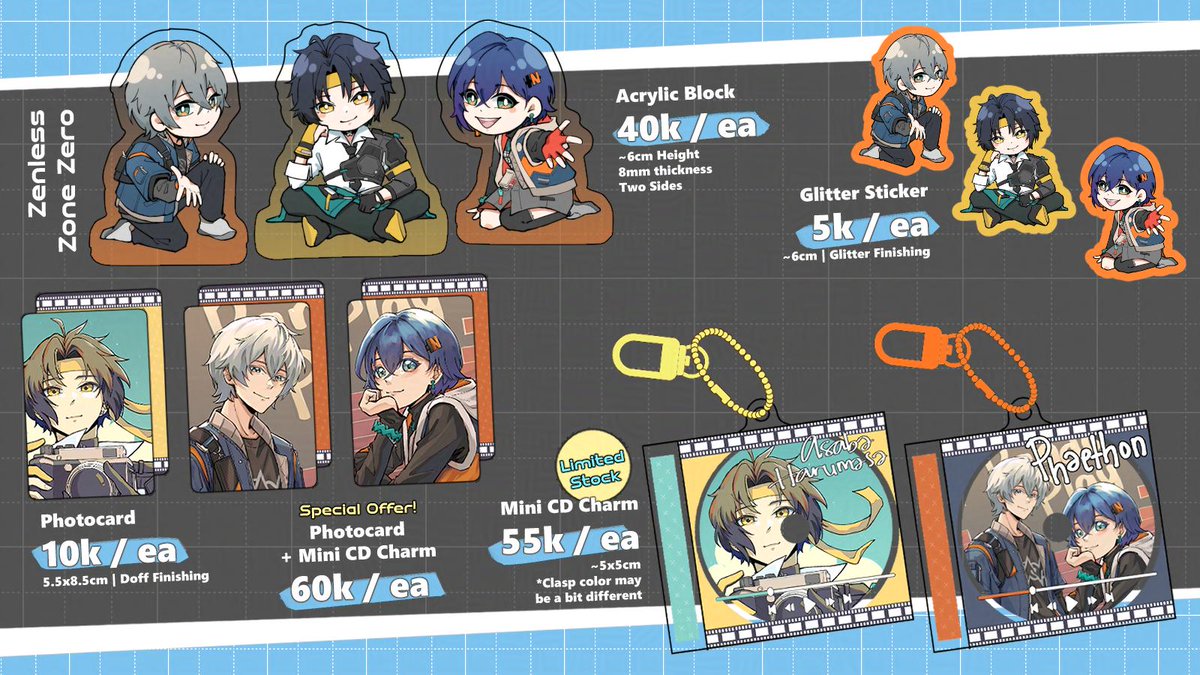 yuharanita's tweet photo. [Help 🔁 thanks💙]
yuharanita #cfxxcatalogue PO Batch 2!
Pre-order period: 5 - 12 April 2025

Link pre-order: https://t.co/Pg3RV1rHUT
✨Fandom: ZZZ, Haikyuu
📌Circle: Kelanaloka (Table no. TBA)
🛒Pick up Day 1 only &amp; mail order

#cfxx #cf20 #comifuro #zzz #zzzero #Haikyuu https://t.co/tWvJIMcxyI