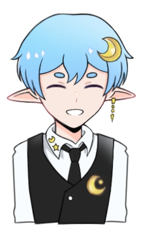 นานๆทีจะทำให้เอลฟ์หัวฟ้าบางตัว @Bluemoon_Vtuber #BluemoonArt