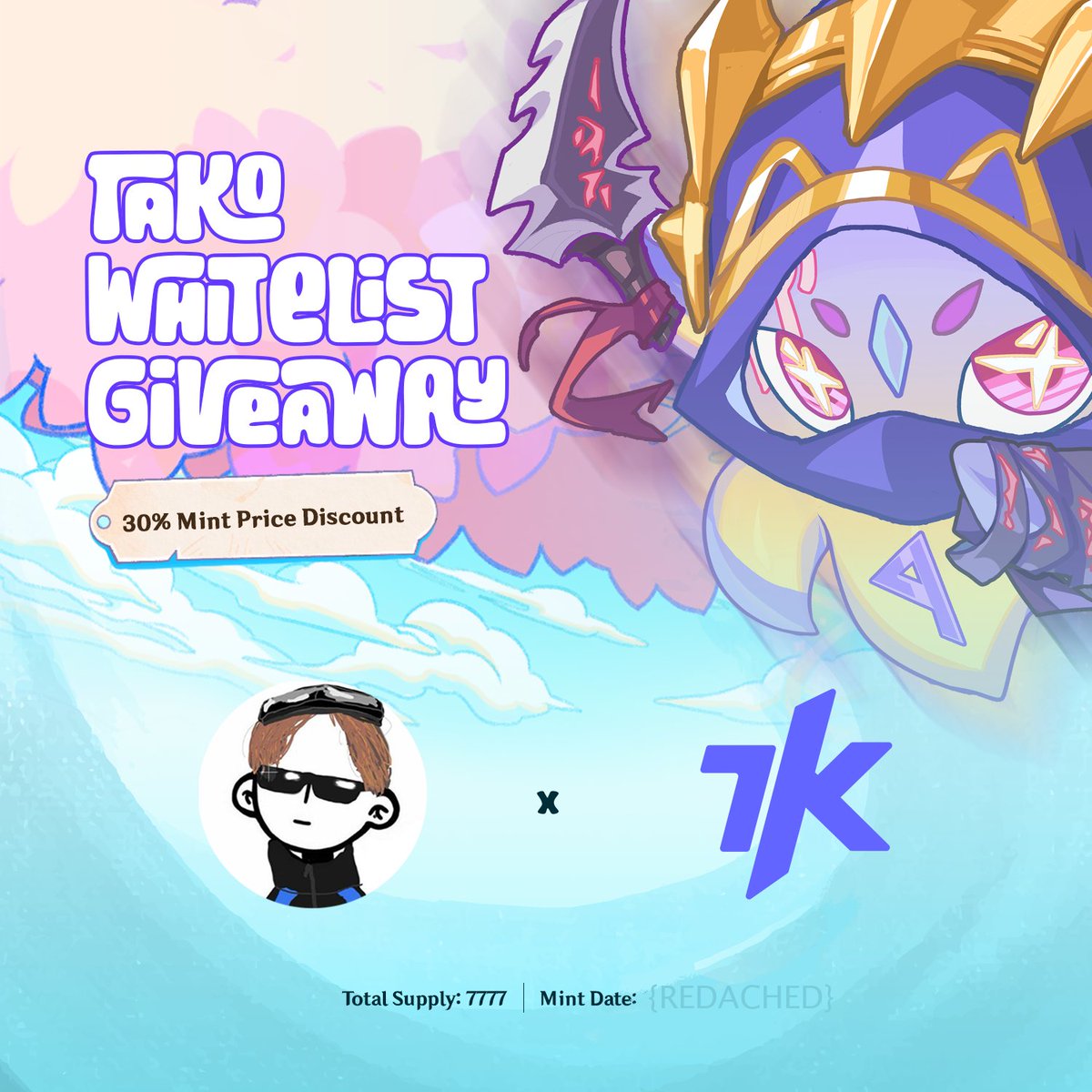 📷GIVEAWAY📷

Win 5x Tako WL spots!

👀#TakoNFT comming soon, i will be giving away 5 WL spots for the mint📷

🚪How to enter?
1) Like, Retweet, Follow <a href="/fatbabos/">Al0shka || babos (🐙,🤖)</a> &amp; <a href="/7k_ag_/">7K DeFi</a> 
2) Tag friend &amp; drop your $SUI address👇

Deadline 72h hours
Letsgooo