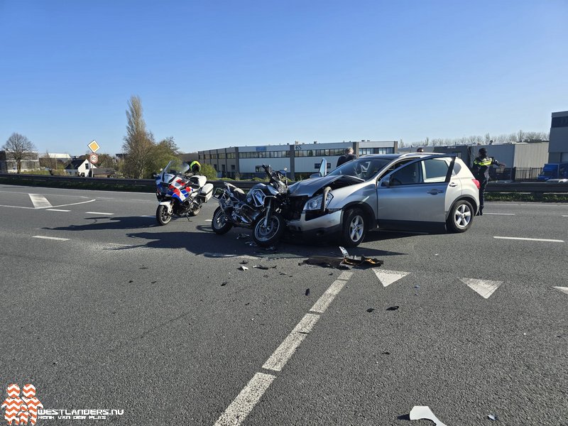 112 melding Motorrijder gewond na ongeluk op Coldenhovelaan