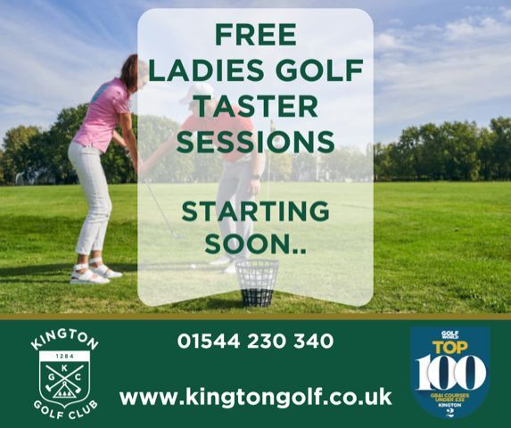 *Free Ladies Golf Taster Sessions*

Interested in learning golf in a relaxed, friendly environment? Try our free taster sessions starting in early May. Perfect for beginners or those returning after a break. Register your interest: pro@kingtongolf.co.uk

#golf #kingtongolfclub