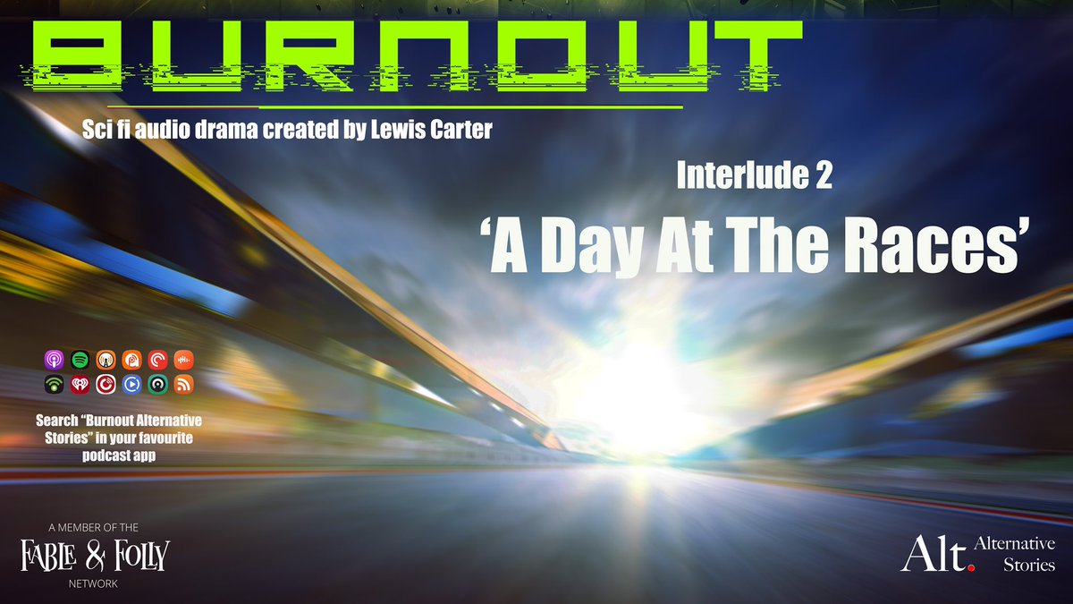 Alternative Stories (@storiesalt) on Twitter photo The latest episode of our #scifi #audiodrama Burnout by Lewis Carter <a href="/fictionist4hire/">Lewis Carter</a> is out now.
You can listen to the series so far via the link below
pod.link/1798982875 The latest episode of our #scifi #audiodrama Burnout by Lewis Carter <a href="/fictionist4hire/">Lewis Carter</a> is out now.
You can listen to the series so far via the link below
pod.link/1798982875