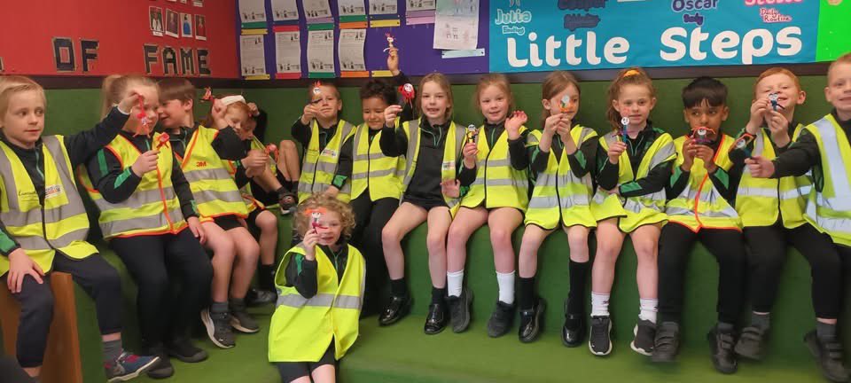 Year 1s had a wonderful trip to the library this morning.  We were met by Hazel who told us all about the Lancashire Reading trail, read us stories and helped us to make a book mark.  There is so many fun things to do in the library.