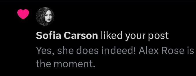 ev3_SN's tweet photo. No words could express how much this means to me. You are my moment, my tomorrow and my forever star. @SofiaCarson
#TheLifeList
#AlexRose https://t.co/LMY9ZErjVV