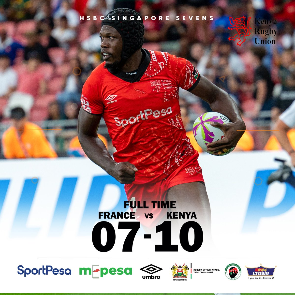 What a way to get into the semis😍😍
#Shujaa #SportpesaNaShujaa #MpesaPowersKenya7s #SafaricomRugby #CrownPaintsShujaa #HSBCSVNSSGP