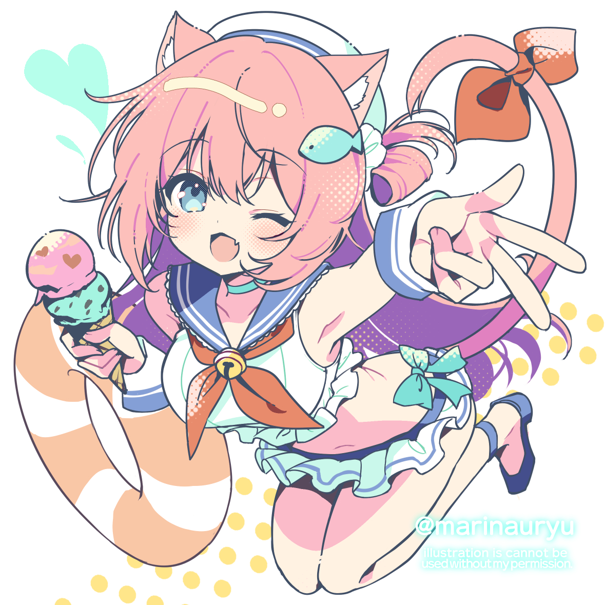 セーラー水着なあかねちゃん🐟️ 