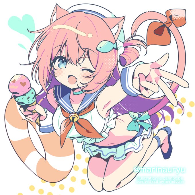 セーラー水着なあかねちゃん🐟️ 