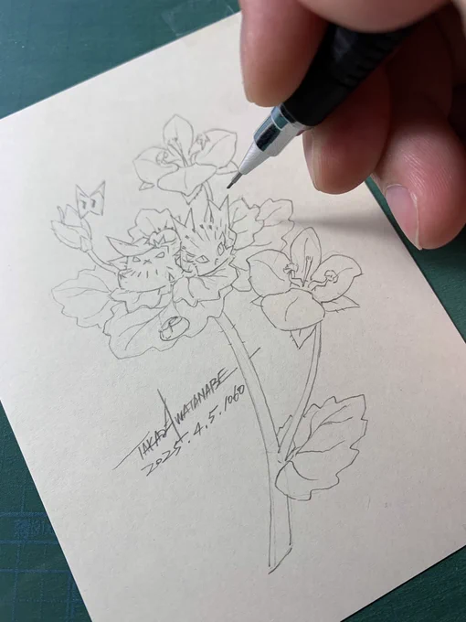 今日はこっちの絵も描きます