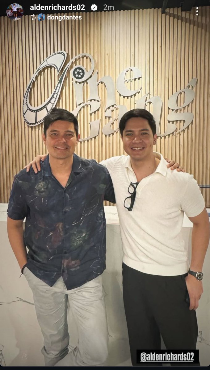 Hello there!
Alden and his kuya and Dong 🫡
<a href="/aldenrichards02/">Alden Richards</a> 
#ALDENRichards
