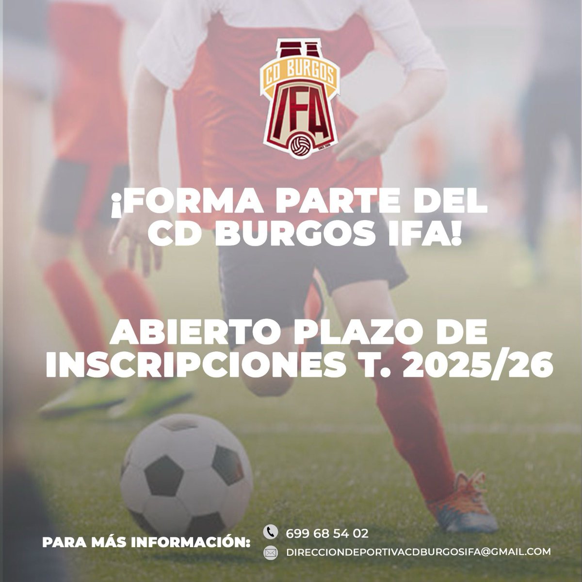 BurgosIFA's tweet photo. Arrancamos, inscripciones abiertas!! https://t.co/C2G0GT3AAr
